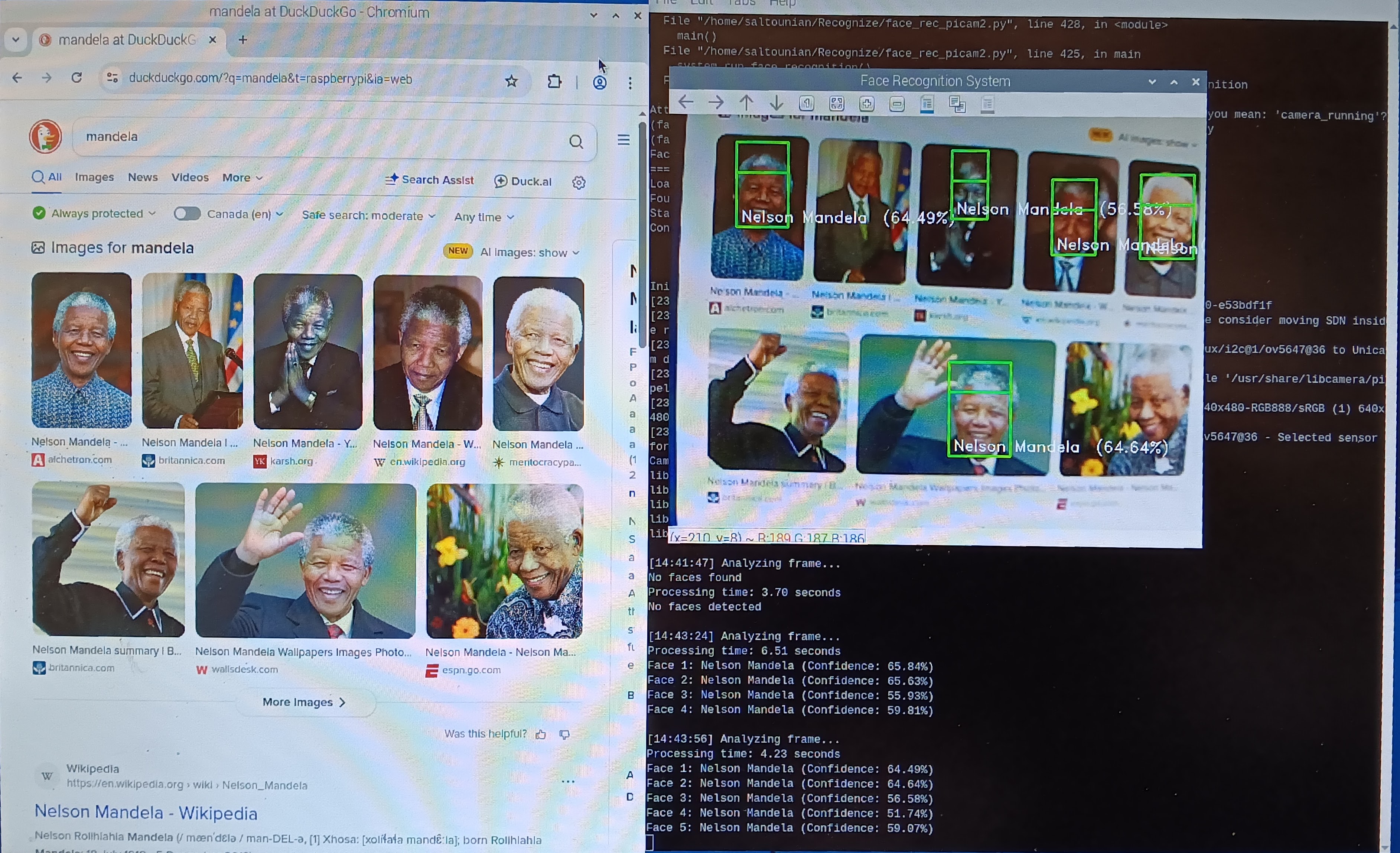 Mandela multiple pictures recognized
